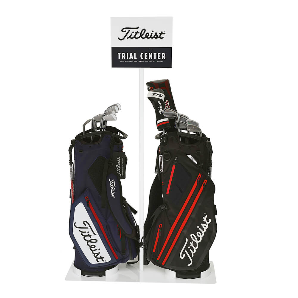 Trial Center Golf Bag Display 