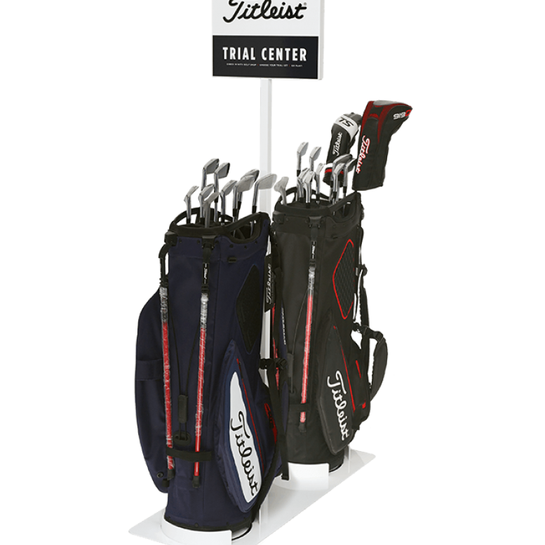 TRIAL CENTER GOLF BAG DISPLAY